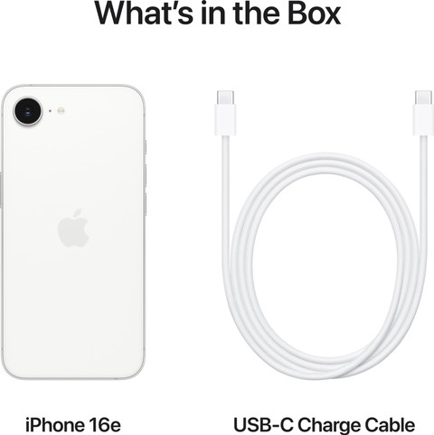 Apple iPhone 16e (White, 512 GB)