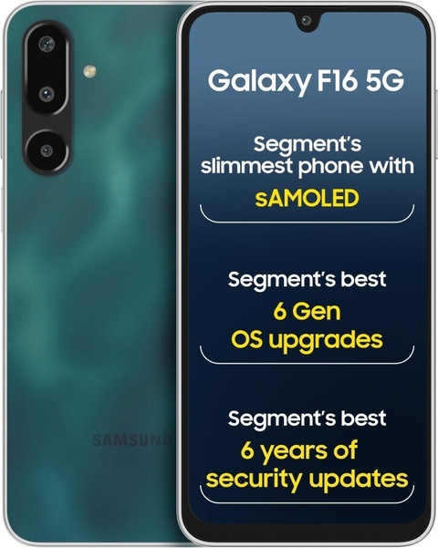 Samsung Galaxy F16 5G (Glam Green, 128 GB)