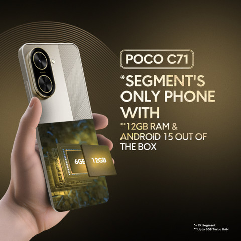 【新品 - 未開封】 POCO C71 ブラック　おまけ付き POCO C71 ( 64 GB Storage, 4 GB RAM ) Online at Best Price On