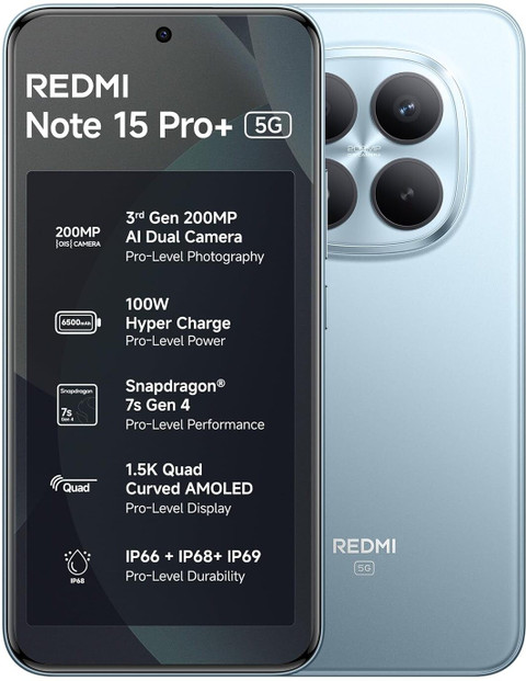 REDMI Note 15 Pro + 5G (256 GB Storage, 12 GB RAM) Online at Best