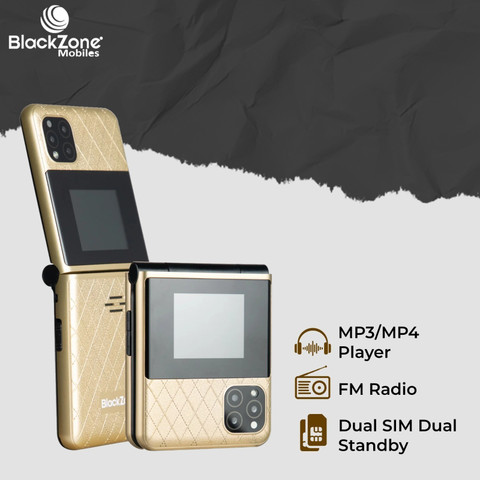 BlackZone FLIPPER X Dual Screen 2.4 & 1.8 Inch Dual Micro SIM (64