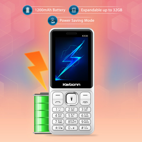 KARBONN KX30 Dual Sim Keypad Mobile|1200 mAh Camera