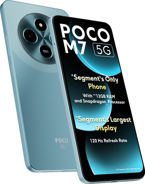 POCO M7 青 6GB RAM 128GB ROM POCO M7 5G (128 GB Storage, 6 GB RAM) Online at Best Price On