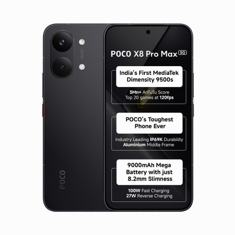 POCO X8 Pro Max (512 GB Storage, 12 GB RAM) Online at Best Price