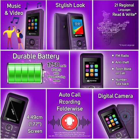 Micromax X513+ (32 MB Storage, 32 MB RAM) Online at Best Price On