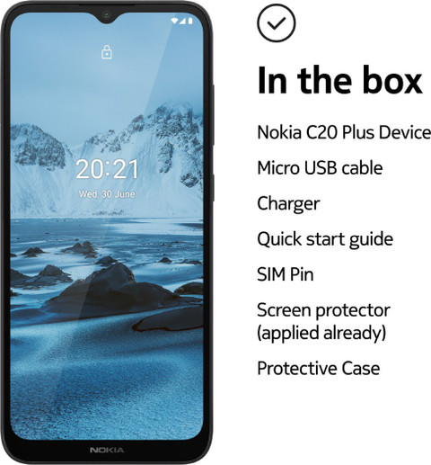 Nokia C20 Plus Smartphone 32 GB Storage, GB RAM Online at - Main Image