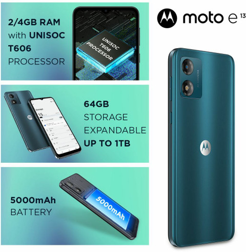 4gb Ram 64gb Rom Mobile Under 7000 MOTOROLA E13 64 GB Storage, GB