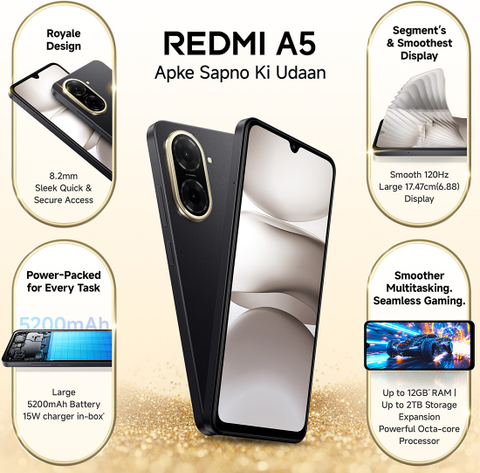 redmi a5 64GB ブラック Buy Xiaomi Redmi A5 4G 3GB RAM 64GB Midnight Black MZB0JSEEU
