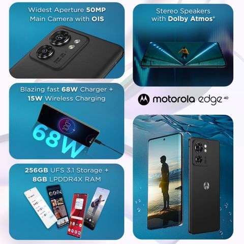 MOTOROLA Edge 40 (256 GB Storage, 8 GB RAM) Online at Best Price