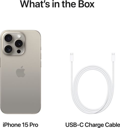 Apple iPhone 15 Pro (Natural Titanium, 128 GB)