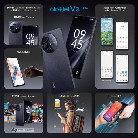 Alcatel V3 Ultra 5G 128GB 6GB RAM Ocean Grey - Image 6