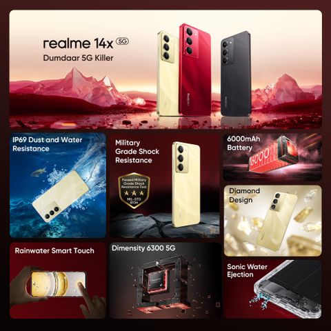 realme 14x 5G Golden Glow 128GB 6GB RAM - Image 8