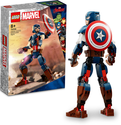 LEGO Marvel Super Heroes Captain America Construction Figure (310 Blocks)  Model Building Kit