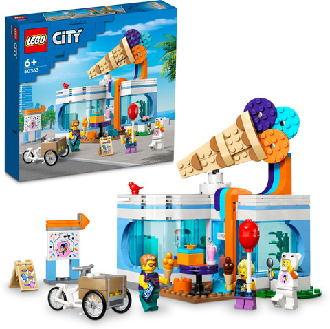 LEGO City Ice-Cream Shop (296 Blocks) Model Building Kit Price in