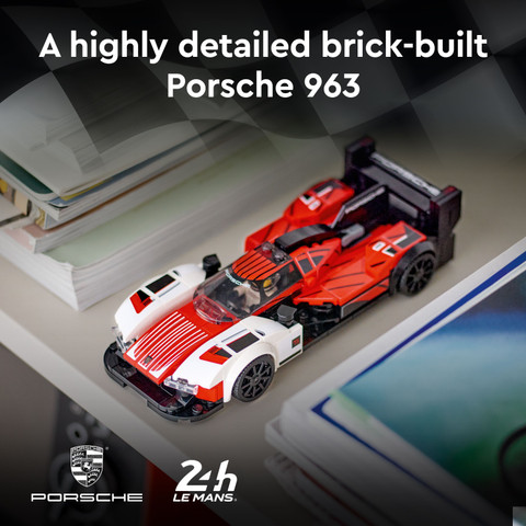 LEGO Speed Champions Porsche 963 (280 Blocks) Model Building Kit
