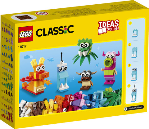 LEGO Classic Creative Monsters (140 Blocks) Model Building Kit