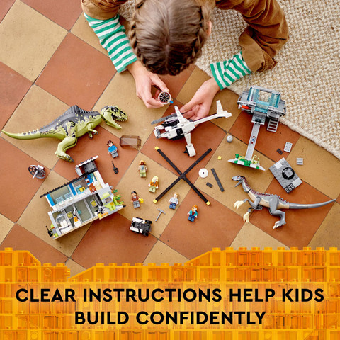 LEGO Jurassic World Giganotosaurus Therizinosaurus Attack (658