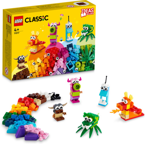 LEGO Classic Creative Monsters (140 Blocks) Model Building Kit