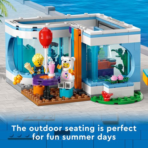 LEGO City Ice-Cream Shop (296 Blocks) Model Building Kit Price in