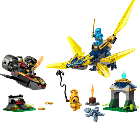 LEGO Ninjago Nya and Arin's Baby Dragon Battle (157 Blocks) Model Building  Kit