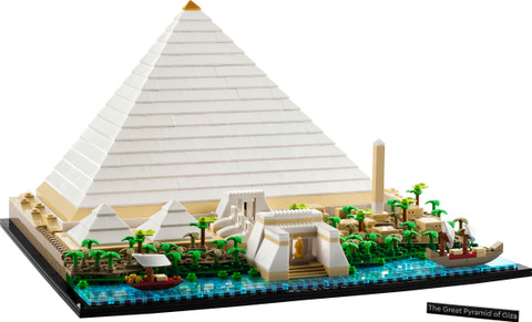 LEGO Architecture Great Pyramid of Giza (1476 Blocks) Model