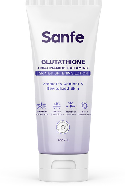 Sanfe Glutathione Niacinamide Vitamin C Skin Brightening Lotion For  hydration Pigments - Price in India, Buy Sanfe Glutathione Niacinamide Vitamin  C Skin Brightening Lotion For hydration Pigments Online In India, Reviews,  Ratings
