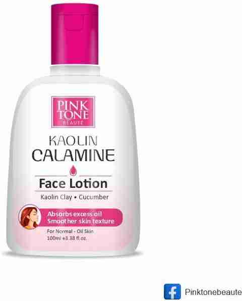 pink tone CALAMINE FACE LOTION, Absorbs excess oil, Smoother skin texture,  PINKTONE SKIN