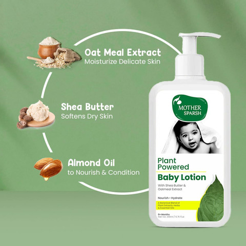 Mother Sparsh Plant Powered Natural Baby Lotion With Organic Shea