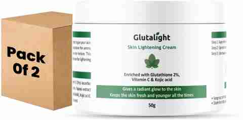 glutalight glutathione vitamin c kojic acid skin whitening cream Glutathione, C, Lightening - 50g (Pack of 2) Price in India - Buy Glutalight Glutathione, Vitamin C, Kojic Acid Skin Lightening Cream كريم ترطيب محيط العين للرجال والنساء Liposomal Glutathione Supplement – Size:Buy 2 Get 2