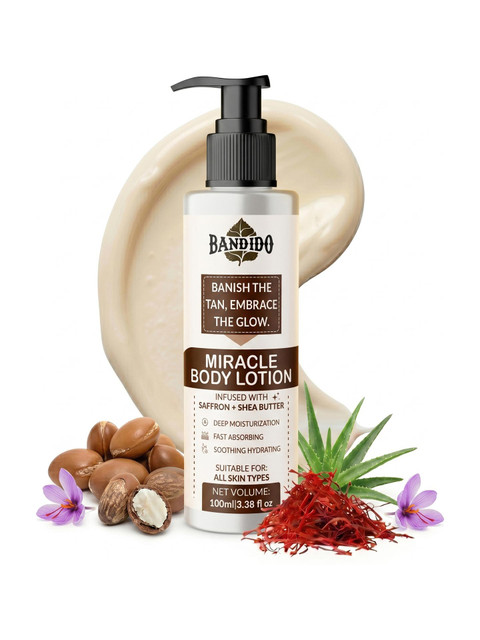BANDIDO Magic De‑Tan Body Lotion | Saffron + Lactic Acid + Niacinamide | - Price in India, Buy BANDIDO Magic De‑Tan Body Lotion | Saffron + Lactic Acid + Niacinamide