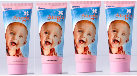 CURATIO ATOGLA CREAM (100 GM) for moisturising baby skin Pack of(4*100g)