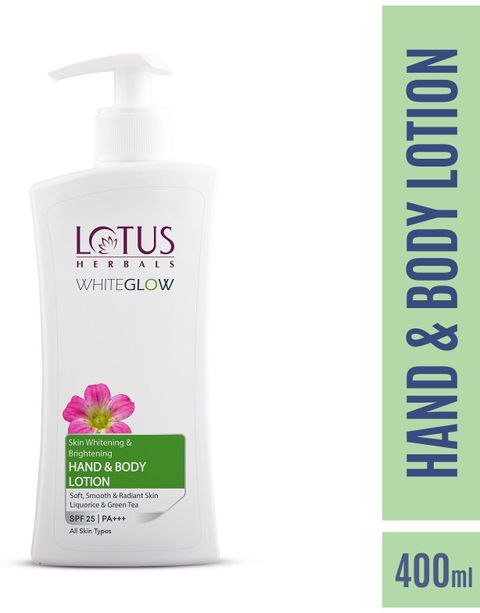 LOTUS HERBALS Wg Skin Whitening & Brightening Hand & Body Lotion (400 ml) - Image 6