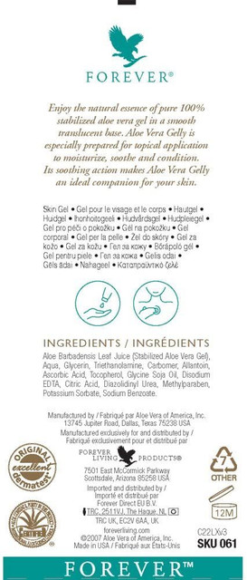 Forever Living ALOE VERA GELLY SMOOTHING CLEAR GEL - Price in India, Buy Forever  Living ALOE VERA GELLY SMOOTHING CLEAR GEL Online In India, Reviews,  Ratings & Features | Flipkart.com