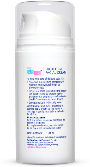 Sebamed Baby Protective Facial Cream|pH E for Soft