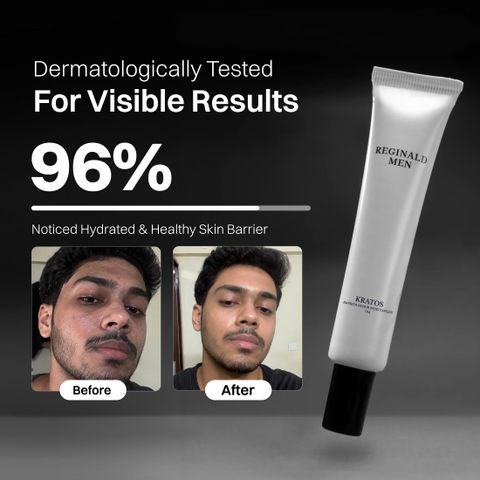 Reginald Men Kratos Barrier Repair Moisturizer | Oil-Free & Non-Sticky with 10 Actives (50 g) - Image 7