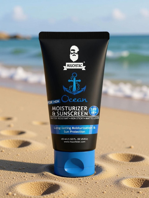 フェイスクリーム kumatch MUUCHSTAC Men's Ocean Moisturizer & Sunscreen Matte Look Cream