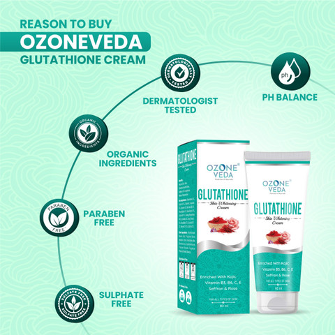 OZONEVEDA Glutathione Cream For Skin Whitening | With Kojic & Vitamin C -  Price in India, Buy OZONEVEDA Glutathione Cream For Skin Whitening | With  Kojic & Vitamin C Online In India,