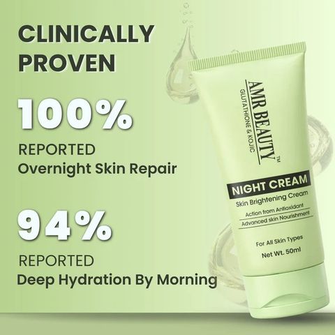 glutathione night cream benefits AMR BEAUTY for Skin Brightening | Advanced Nourishment Face Cream - Price in India, Buy AMR BEAUTY Glutathione Night Cream for Skin Brightening growth factor Size:25Kg GHK-Cu Peptide: Benefits, Dosing