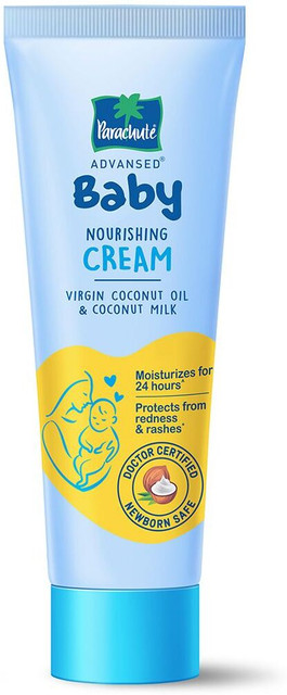 Parachute Advansed Baby Nourishing Cream for kids made with Virgin Coconut  Oil Coconut Milk