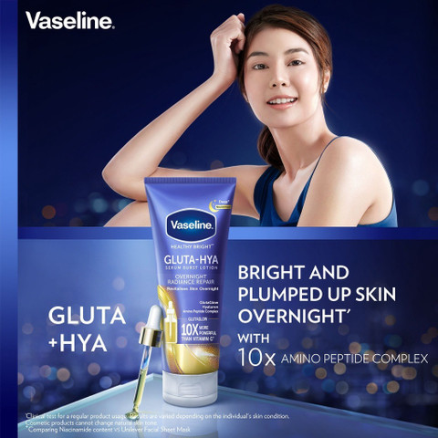 Vaseline Gluta Hya Serum Burst Lotion Overnight Radiance