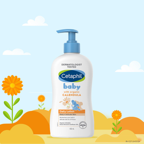 Cetaphil BABY DAILY LOTION WITH ORGANIC CALENDULA FACE AND BODY