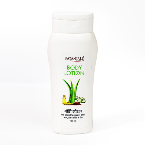 Patanjali ボディーローション 100ml PATANJALI Body Lotion for Dry & Dull Skin, Deep Nourishment, Daily