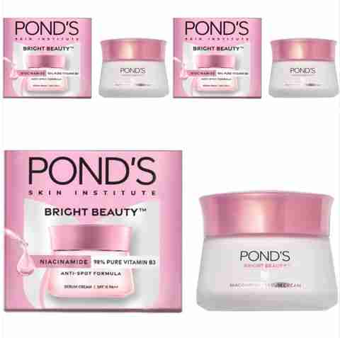 POND'S bright beauty moist 3個セット POND's Bright Beauty Niacinamide 98% pure Vitamin B3 Pack of 3