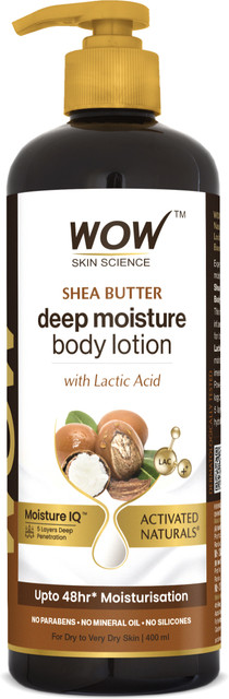 WOW SKIN SCIENCE Shea Butter With Lactic Acid Body Lotion Price