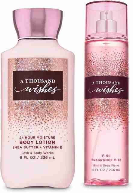 BATH BODY WORKS A Thousand Wishes Body lotion Mist Set Price