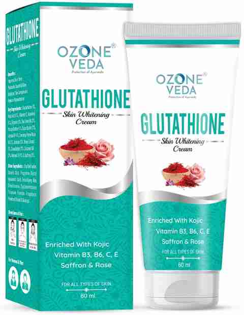 OZONEVEDA Glutathione Cream For Skin Whitening | With Kojic & Vitamin C -  Price in India, Buy OZONEVEDA Glutathione Cream For Skin Whitening