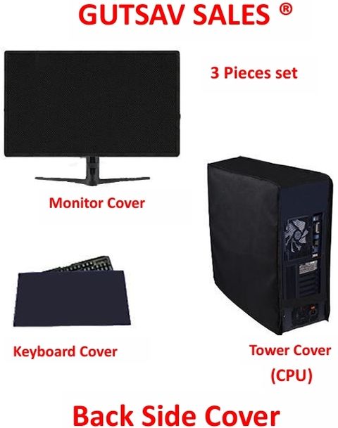 GUTSAV SALES for 27 inch MONITER, KEYBOARD, CPU - DESKTOP COVER SET SET ...