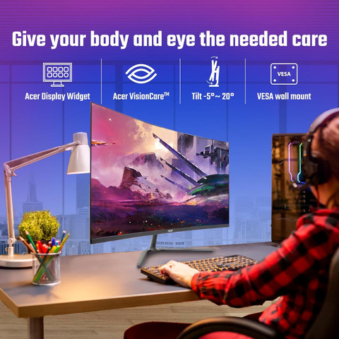 Qrh Panel Acer 80.01 cm (32 inch) Curved Full HD LED Backlit VA Panel Gaming ...