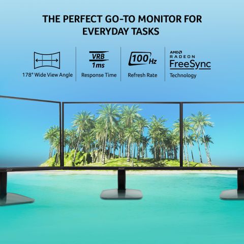 Acer 54.61 cm (22 inch) Full HD LED Backlit IPS Panel with sRGB 99% ...