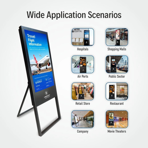 LIMEBERRY Digital Signage Standee Projector Screen Kiosk Advertisement ...